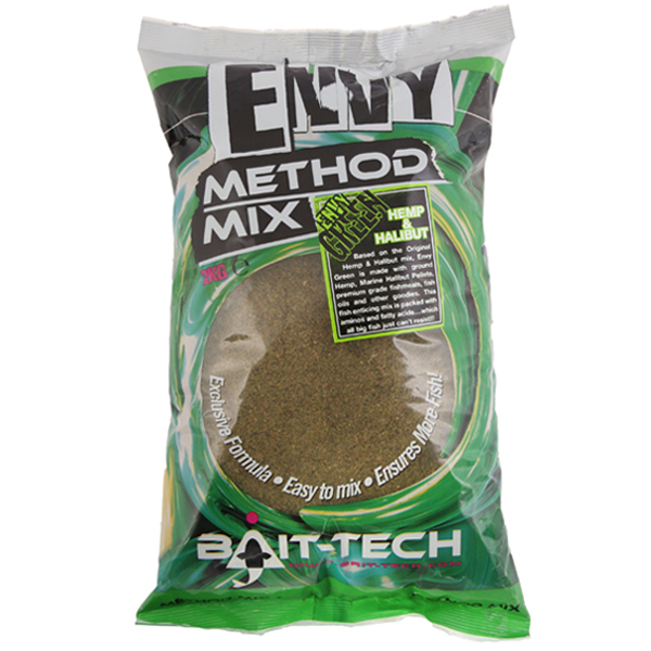 Krmivo Bait-tech Envy Green Hemp/Halibut Method Mix 2kg