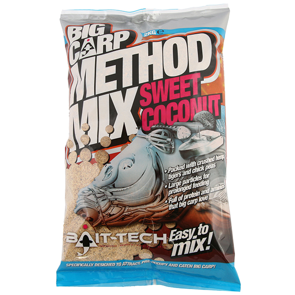 Krmivo Bait-tech Big Carp Sweet Coconut Method Mix 2kg