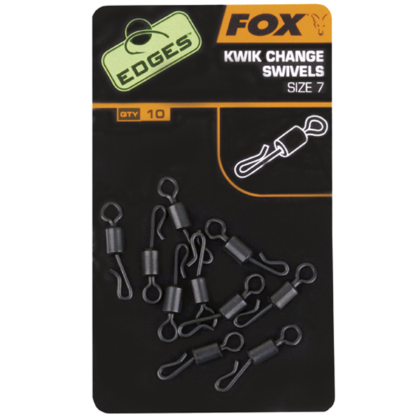 Obratlík Fox Edges Kwik Change Swivels Size 7