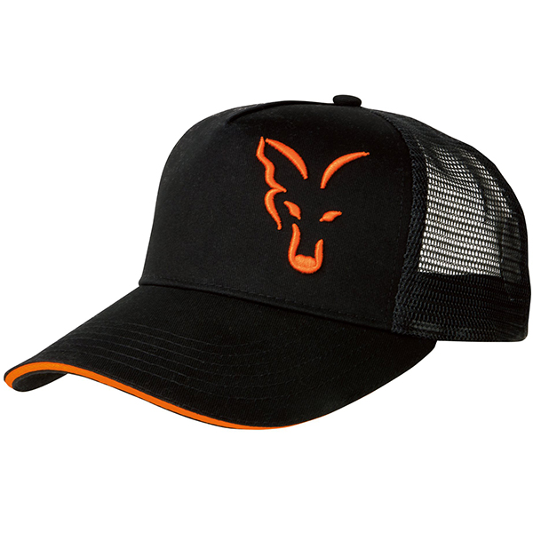 Šiltovka Fox Black/Orange Trucker Cap
