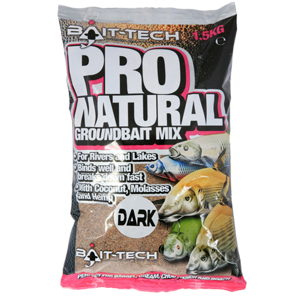 Krmivo Bait-tech Pro Natural Dark Groundbait Mix 1,5kg