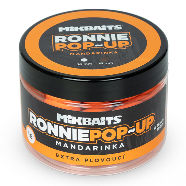Extra plávajúce fluo boilies Mikbaits Ronnie Pop-up 16mm
