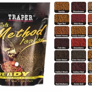 Vlhčené hotové pelety Traper Method Feeder Ready Pellets
