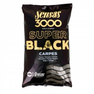 Krmivo Sensas 3000 Super Black Carpes - kapor/čierne
