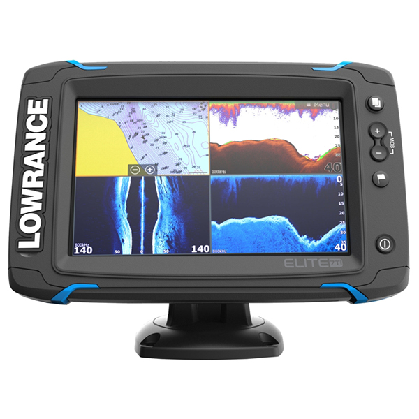 Dotykový sonar Lowrance Elite 7 Ti TotalScan + GPS, 60°- 120°, 30°- 55° a 180°