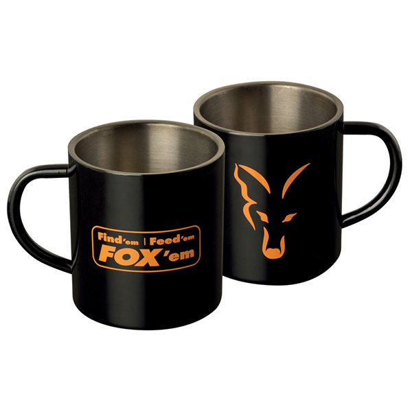 Termo hrnček Fox Stainless Black Mug XL 400ml