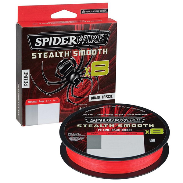 Šnúra SpiderWire Stealth Smooth 8 Red 150m