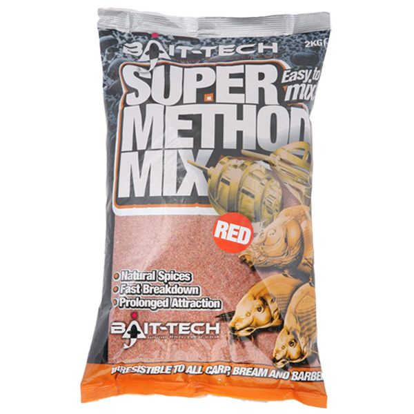 Krmivo Bait-tech Super Method Mix Red 2kg