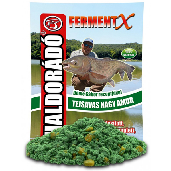 Vlhčené hotové kvasené krmivo Haldorádó FermentX - veľký amur