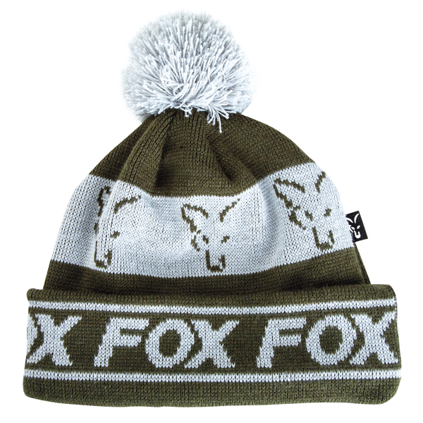 Čiapka Fox Green/Silver Lined Bobble Hat