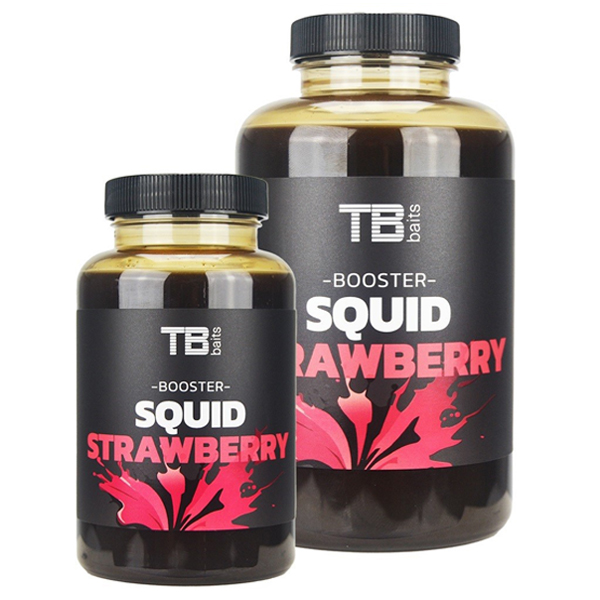Booster TB Baits Squid Strawberry - kalamár jahoda