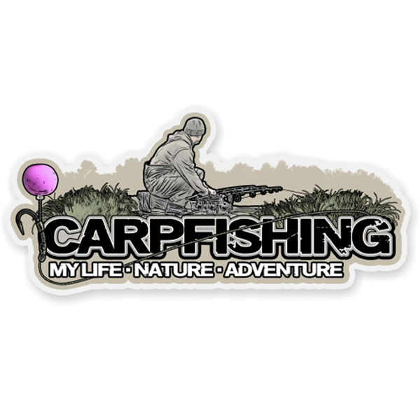 Nálepka na auto - Carp Fishing My Life