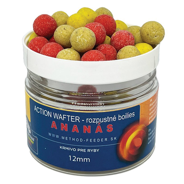 Rozpustné boilies Method Feeder Fans Action Wafter 12mm