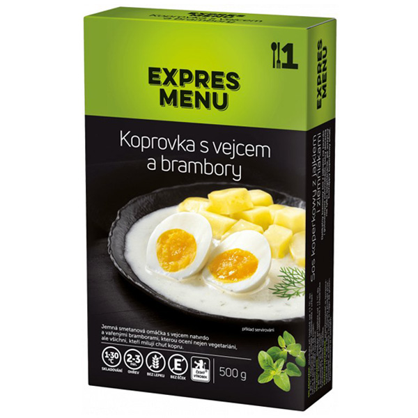 Expres Menu KM Kôprovka s vajcom a zemiakmi