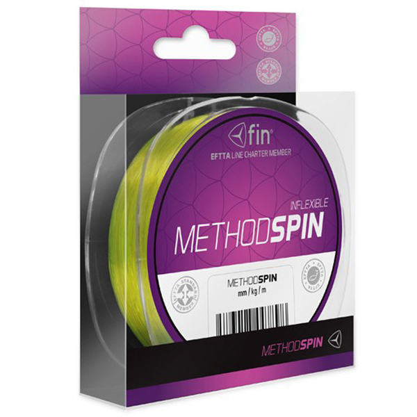 Vlasec Fin Method Spin 150m - fluo žltá