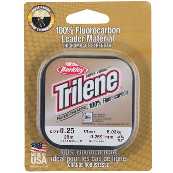 Berkley Trilene 100% Fluorocarbon Professional Grade 25m