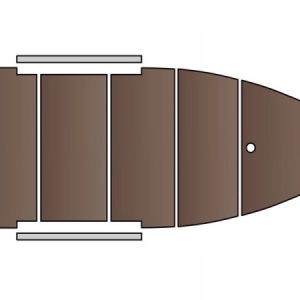 Čln Kolibri KM 360D - pevná vystužená podlaha + kýl
