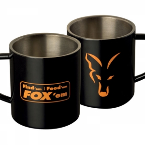 Termo hrnček Fox Stainless Black Mug XL 400ml