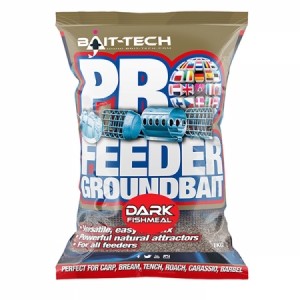 Krmivo Bait-tech Pro Feeder Dark Fishmeal 1kg