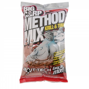 Krmivo Bait-tech Big Carp Method Mix Krill and Tuna 