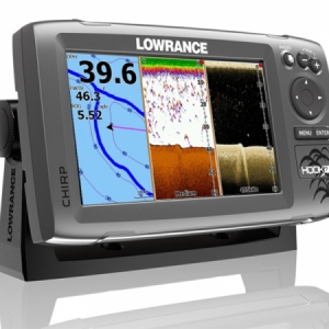 Sonar na more Lowrance Hook 7 Chirp + GPS, 60°- 90° a 30° - 55°