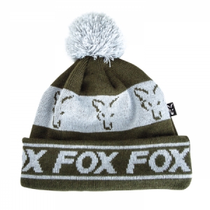Čiapka Fox Green/Silver Lined Bobble Hat