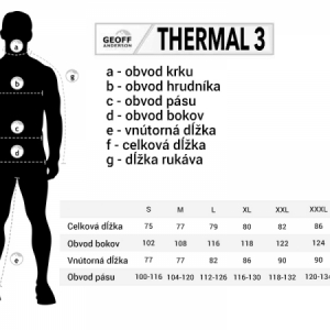 Thermo mikina Geoff Anderson Thermal 3 Pullover Black