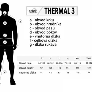 Thermo nohavice Geoff Anderson Thermal 3 Black