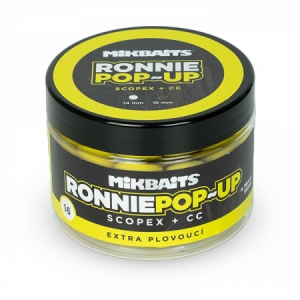 Extra plávajúce fluo boilies Mikbaits Ronnie Pop-up 14mm