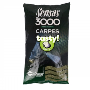 Krmivo Sensas 3000 Carpes Tasty Garlic - kapor/cesnak