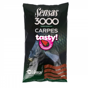 Krmivo Sensas 3000 Carpes Tasty Strawberry - kapor/jahoda