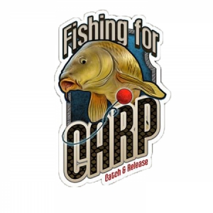 Nálepka na auto - Fishing for Carp