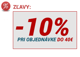 -10% pri objednávke do 40€
